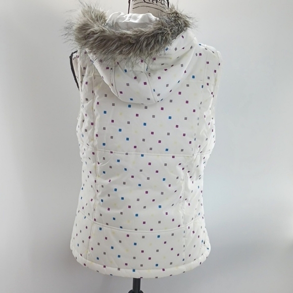 Burton Dry Ride  Graphic Print Confetti Puffer Snowboard Vest Size Small - Picture 3 of 16